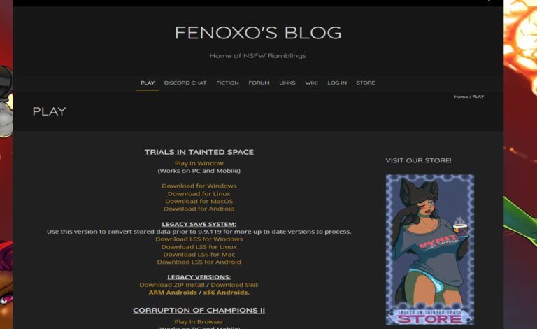 Trials in Tainted Space Review: Fenoxo Character Customization & Exploration Guide